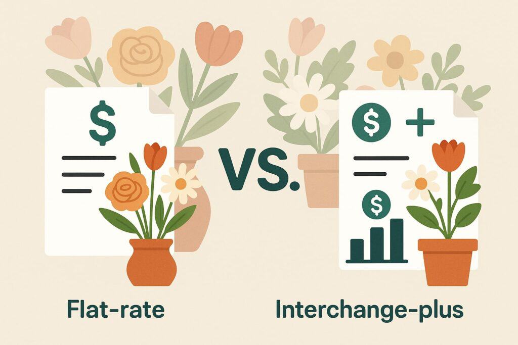 Flat-Rate vs. Interchange-Plus Pricing for Florists Explained