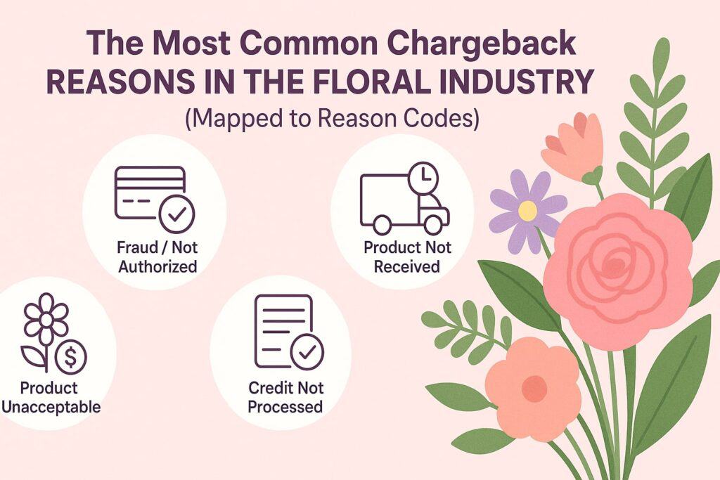 The Most Common Chargeback Reasons in the Floral Industry (Mapped to Reason Codes)
