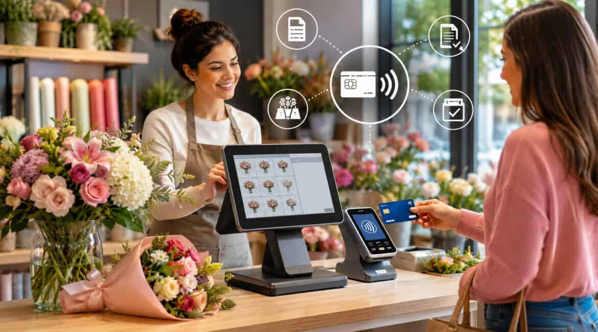 Floral POS credit card payment setup