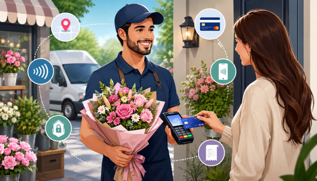Mobile Credit Card Readers for Flower Delivery Services